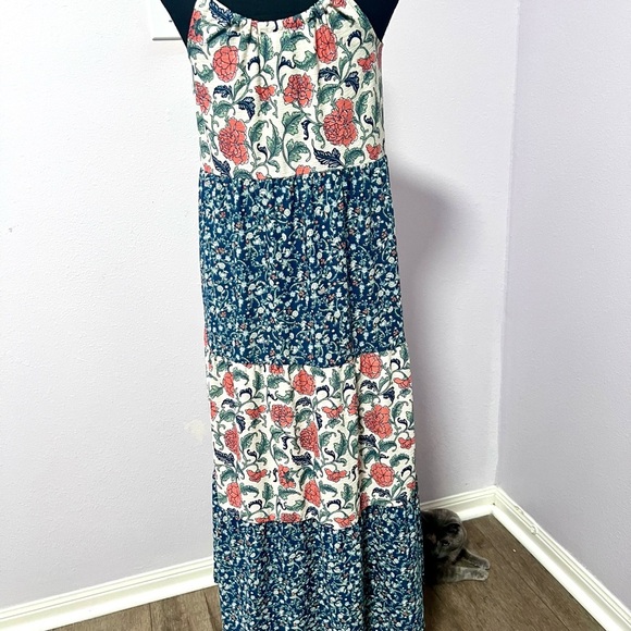 Cato Multicolored boho Tiered w/straps Sundress SMALL - Picture 6 of 8